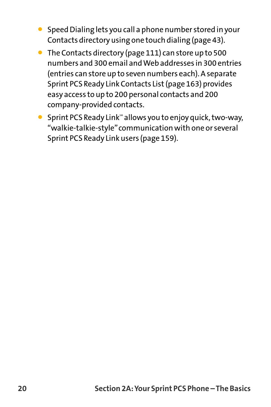 Sprint pcs ready link | Sanyo VL-2300 User Manual | Page 32 / 286
