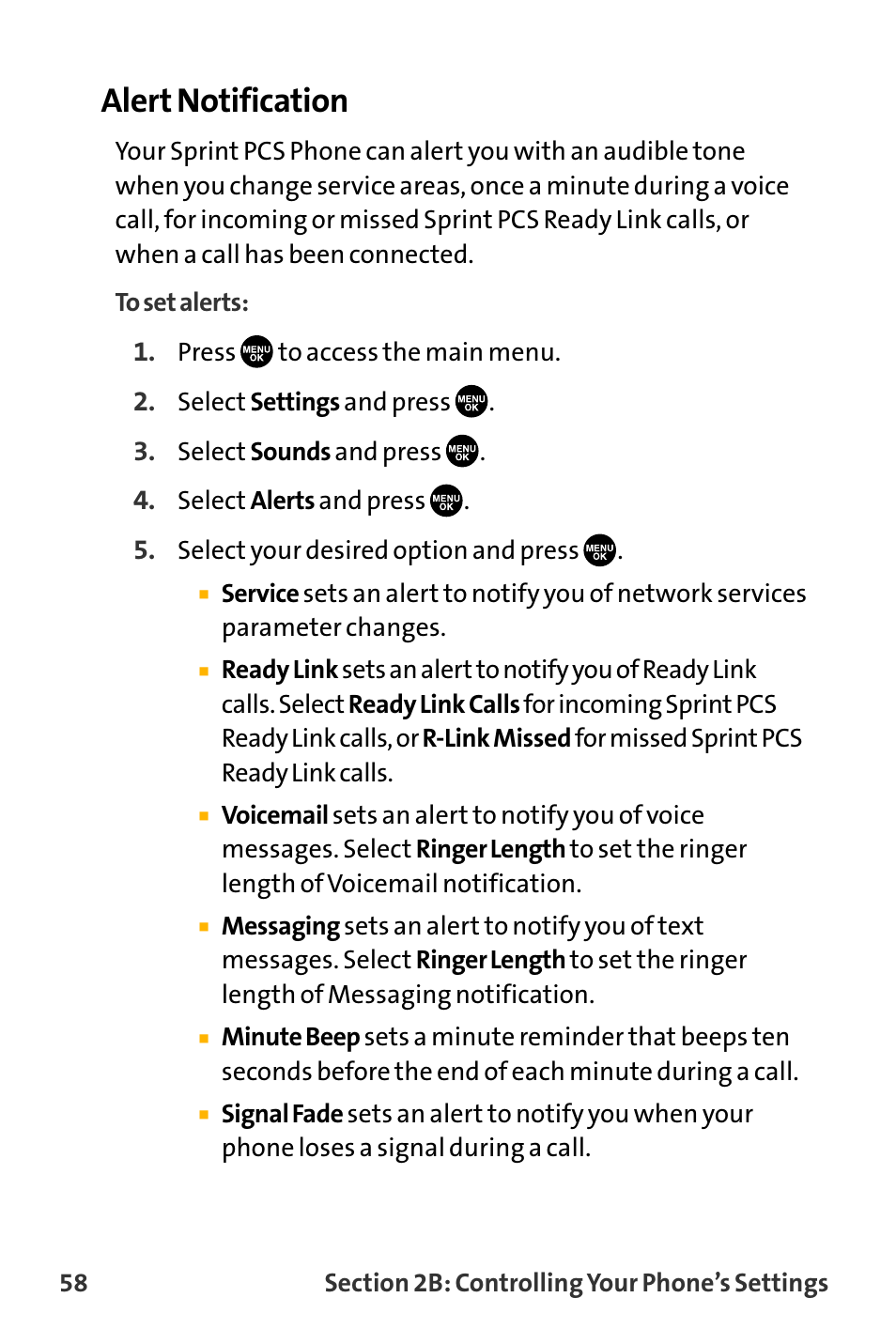 Alert notification | Sanyo VL-2300 User Manual | Page 70 / 286