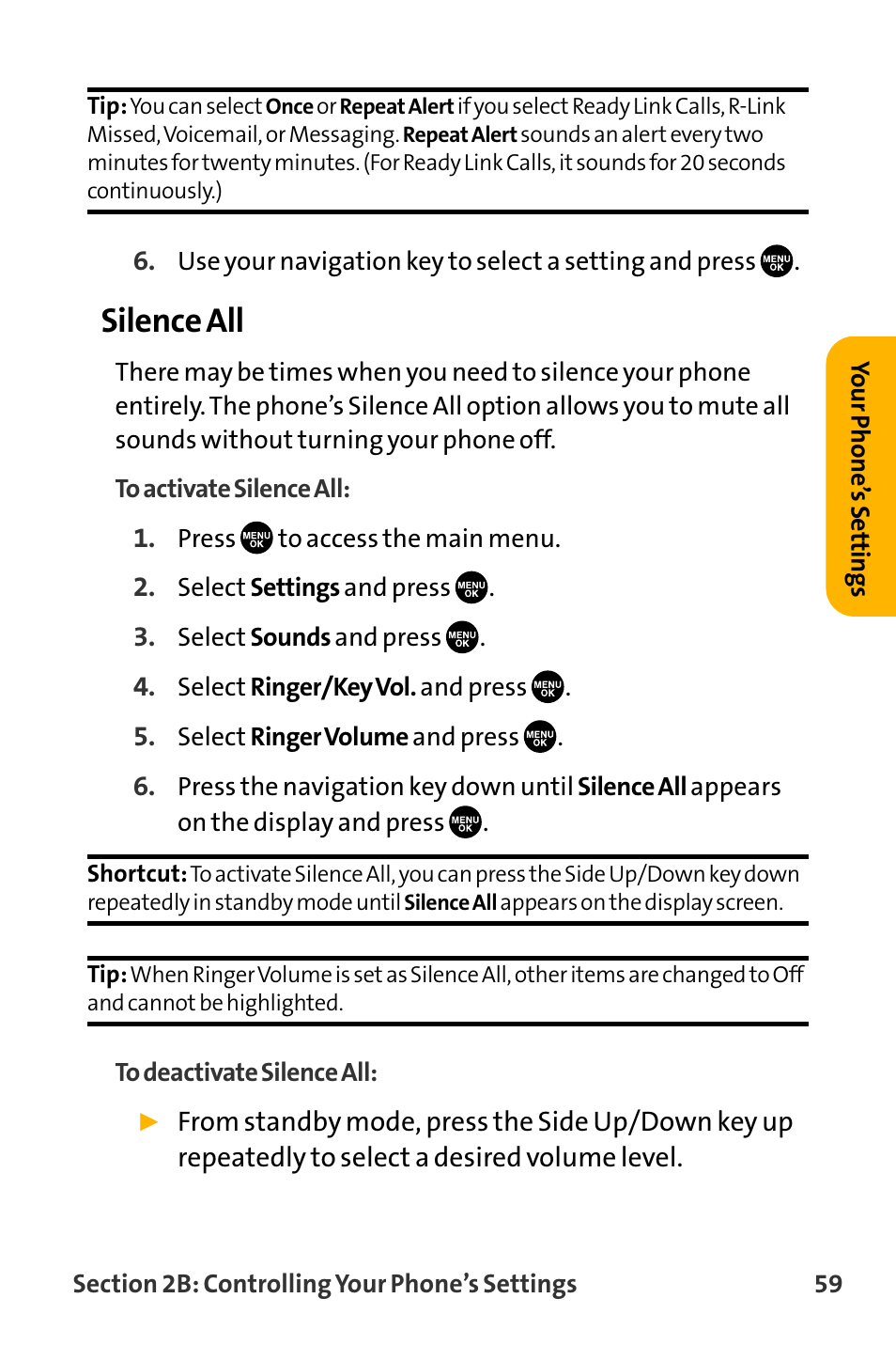 Silence all | Sanyo VL-2300 User Manual | Page 71 / 286