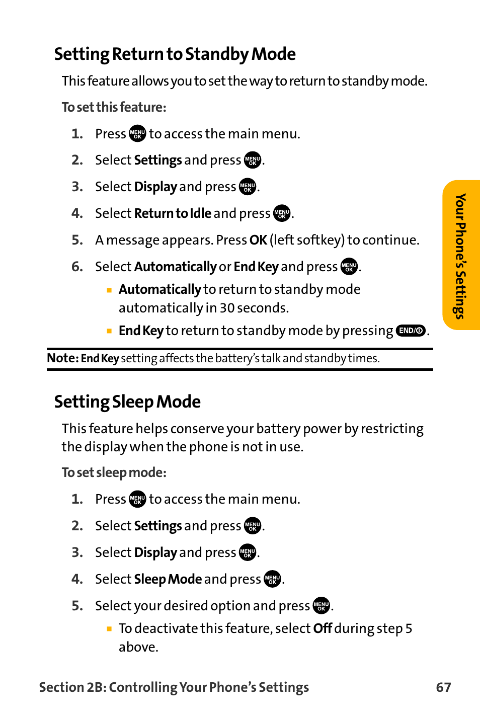 Setting return to standby mode, Setting sleep mode | Sanyo VL-2300 User Manual | Page 79 / 286