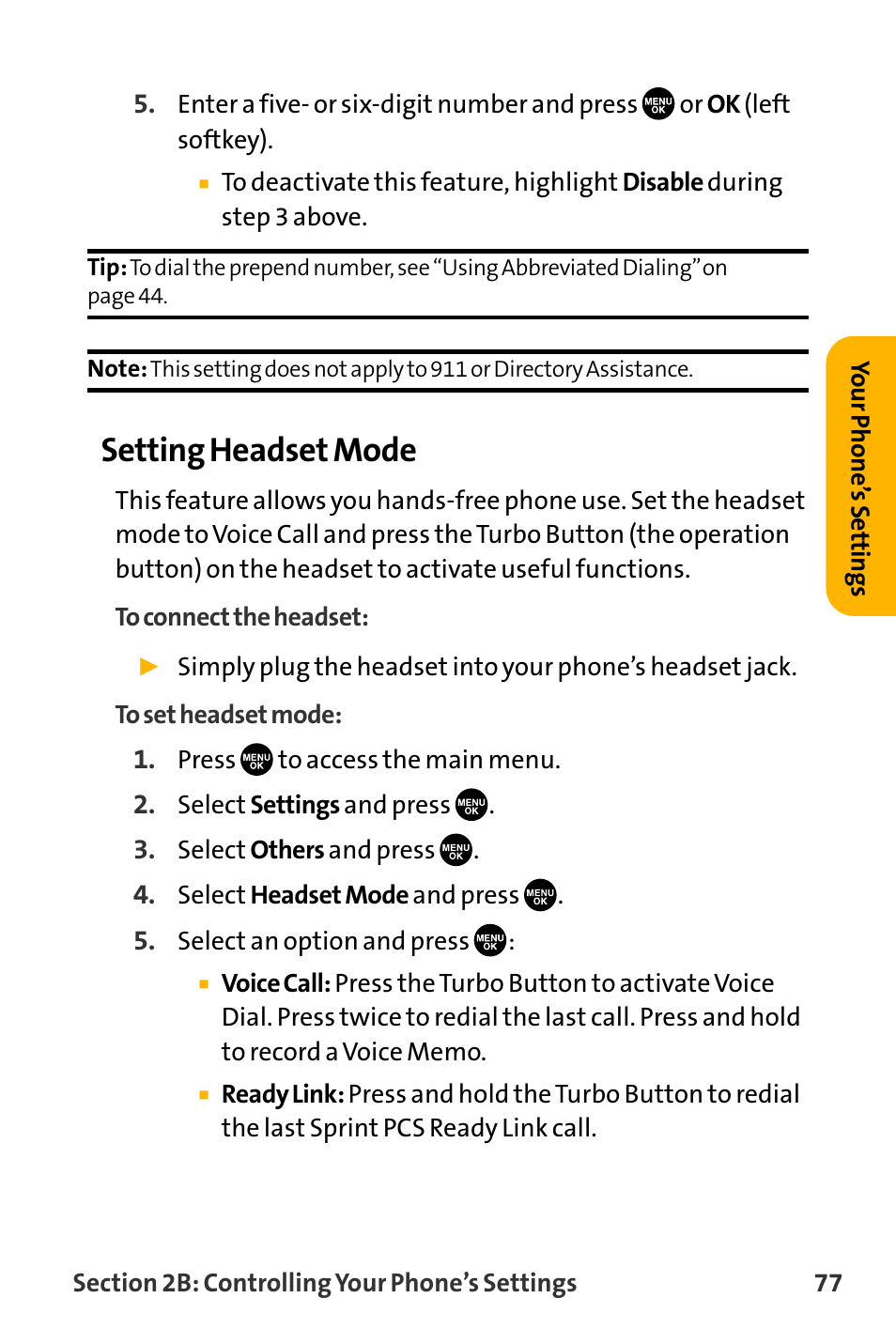 Setting headset mode | Sanyo VL-2300 User Manual | Page 89 / 286