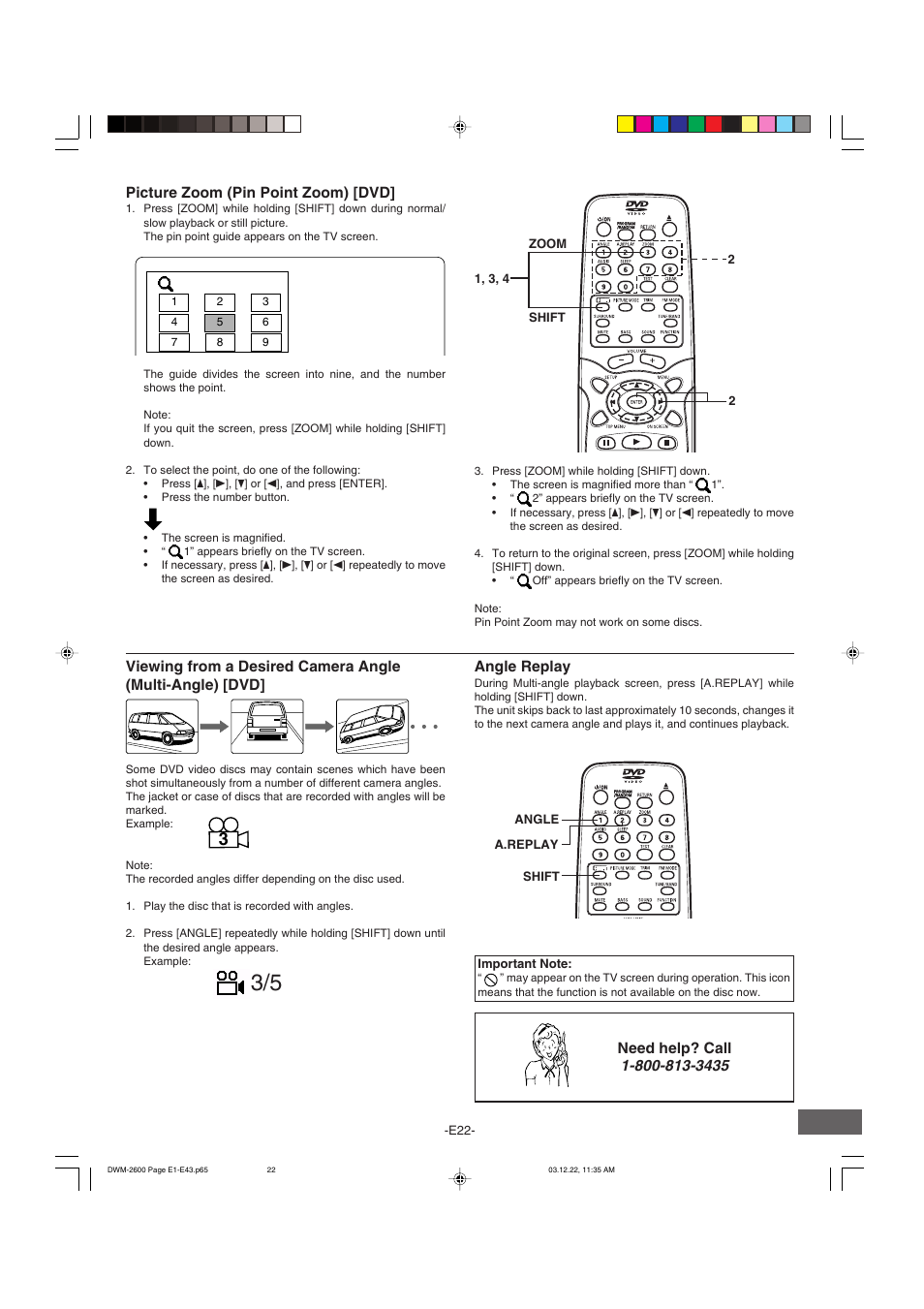 Sanyo DWM-2600 User Manual | Page 23 / 44