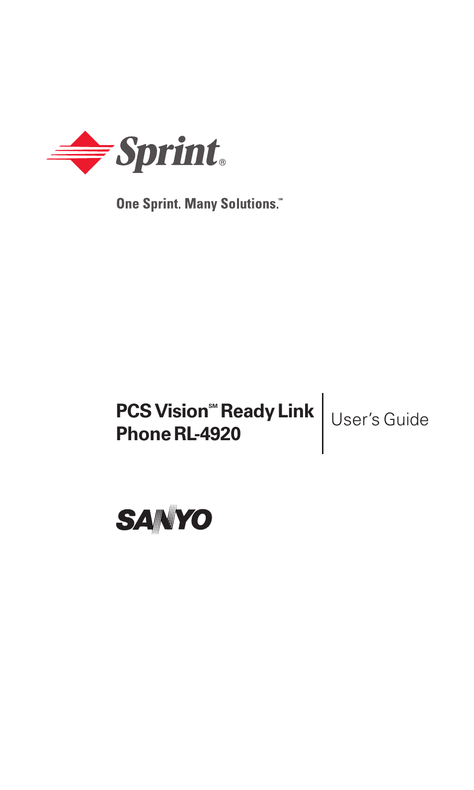 Sanyo RL 4920 User Manual | 258 pages