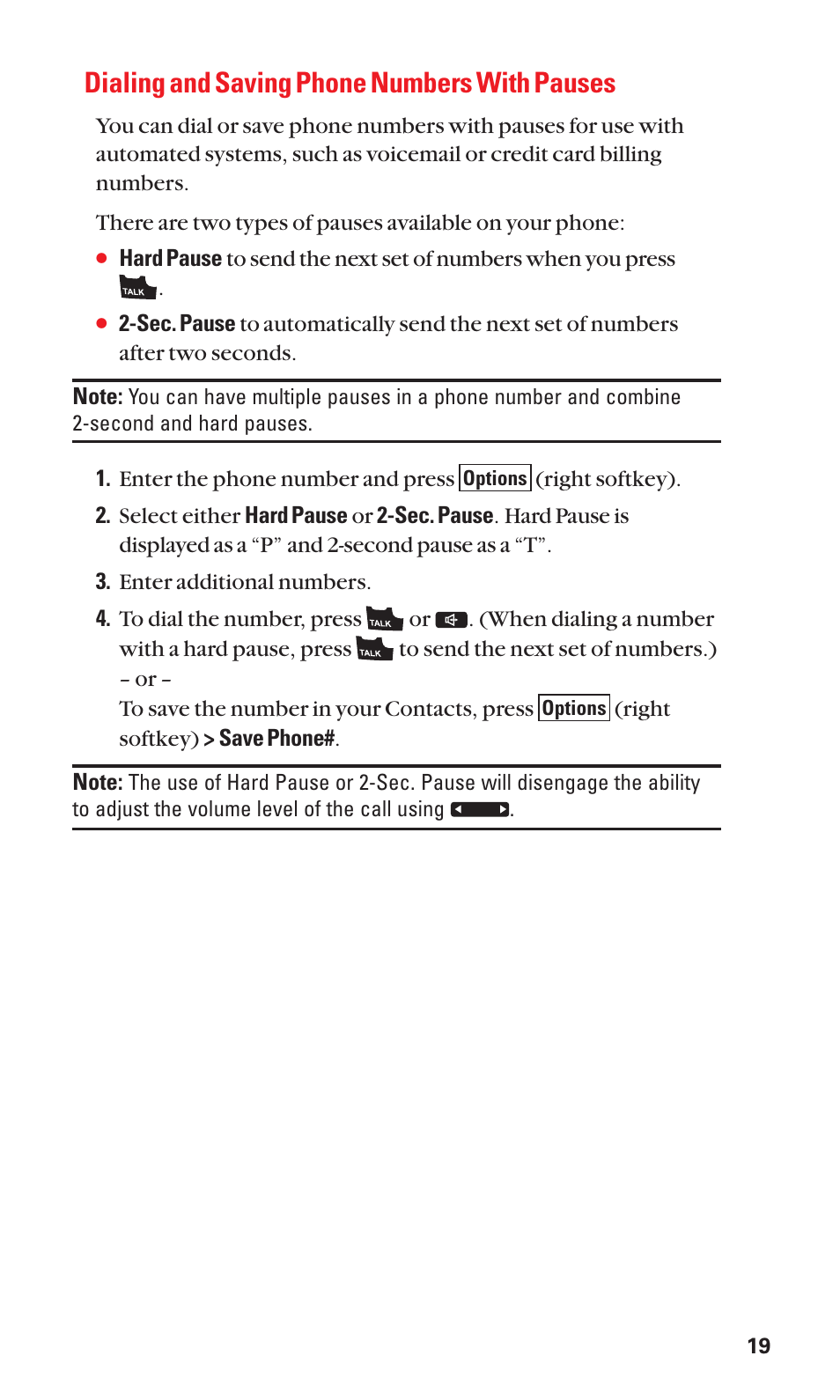 Dialing and saving phone numbers with pauses | Sanyo S1 User Manual | Page 27 / 131