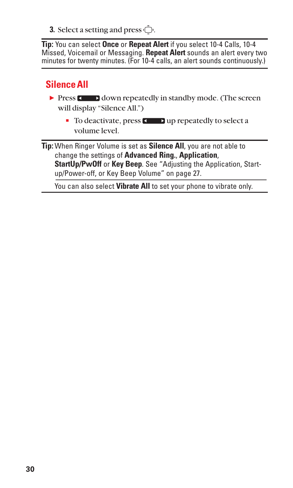 Silence all | Sanyo S1 User Manual | Page 38 / 131