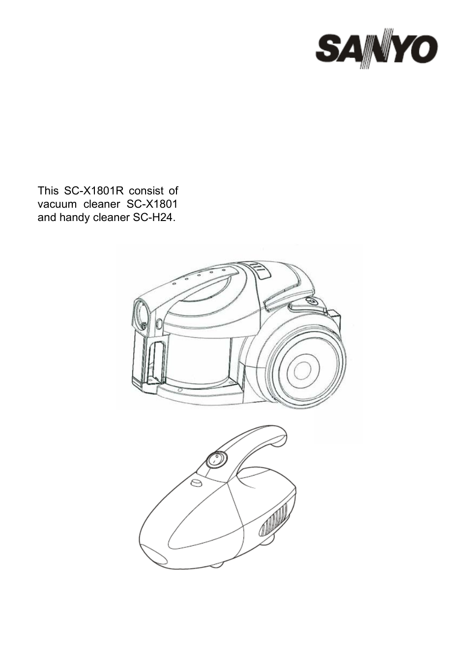 Sanyo SC-X1801R User Manual | 13 pages