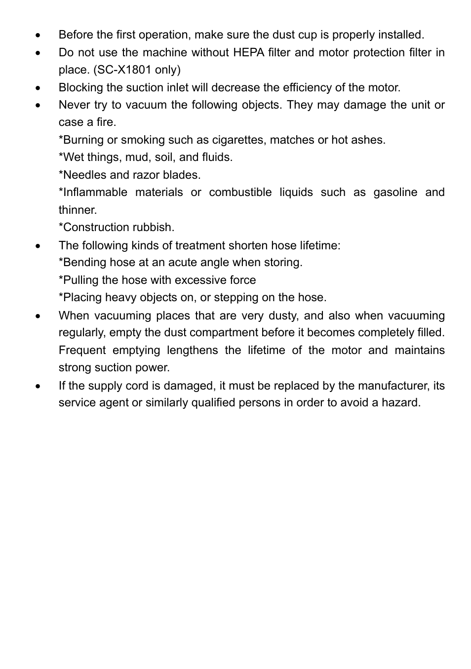 Sanyo SC-X1801R User Manual | Page 4 / 13