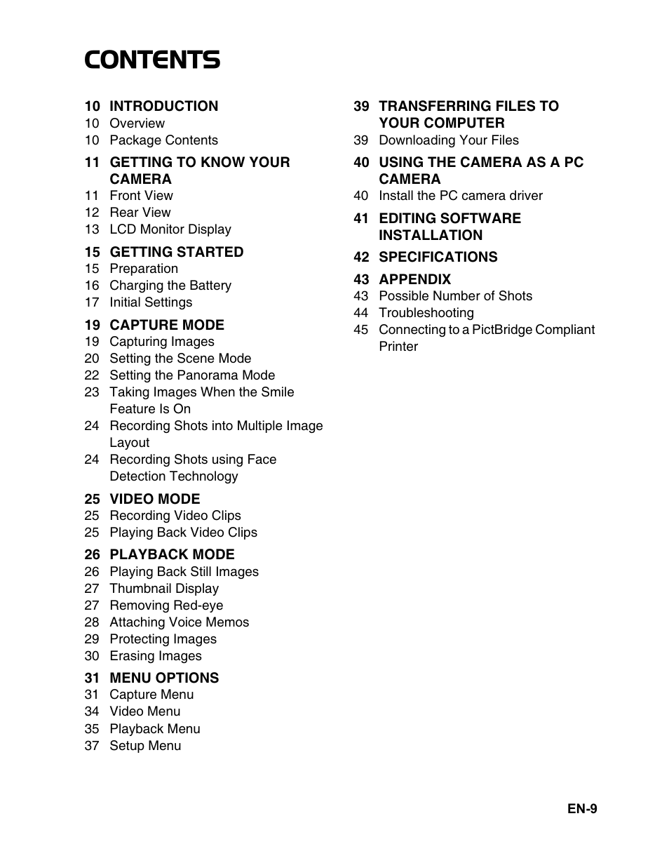 Sanyo VPC-T1284 User Manual | Page 10 / 48