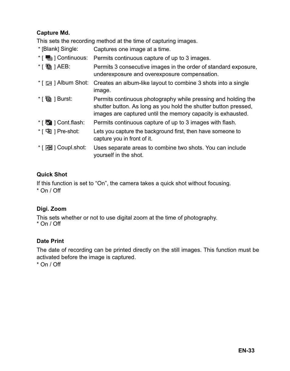 Sanyo VPC-T1284 User Manual | Page 34 / 48