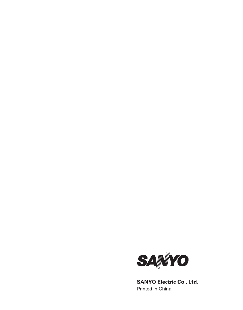 Sanyo VPC-T1284 User Manual | Page 48 / 48