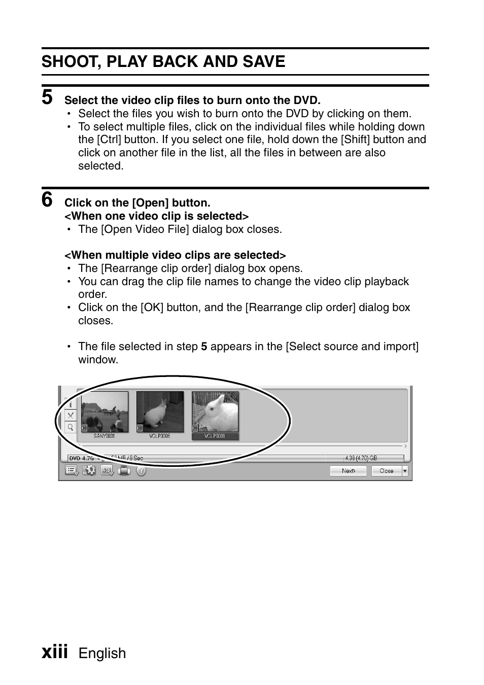 Xiii, Shoot, play back and save | Sanyo Xacti VPC-HD1000 User Manual | Page 14 / 243