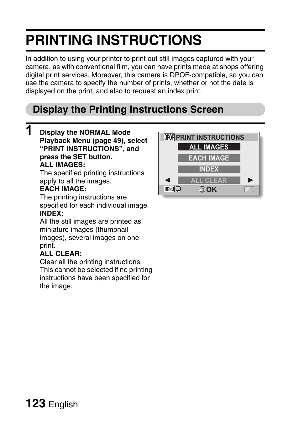 Printing instructions | Sanyo Xacti VPC-HD1000 User Manual | Page 140 / 243