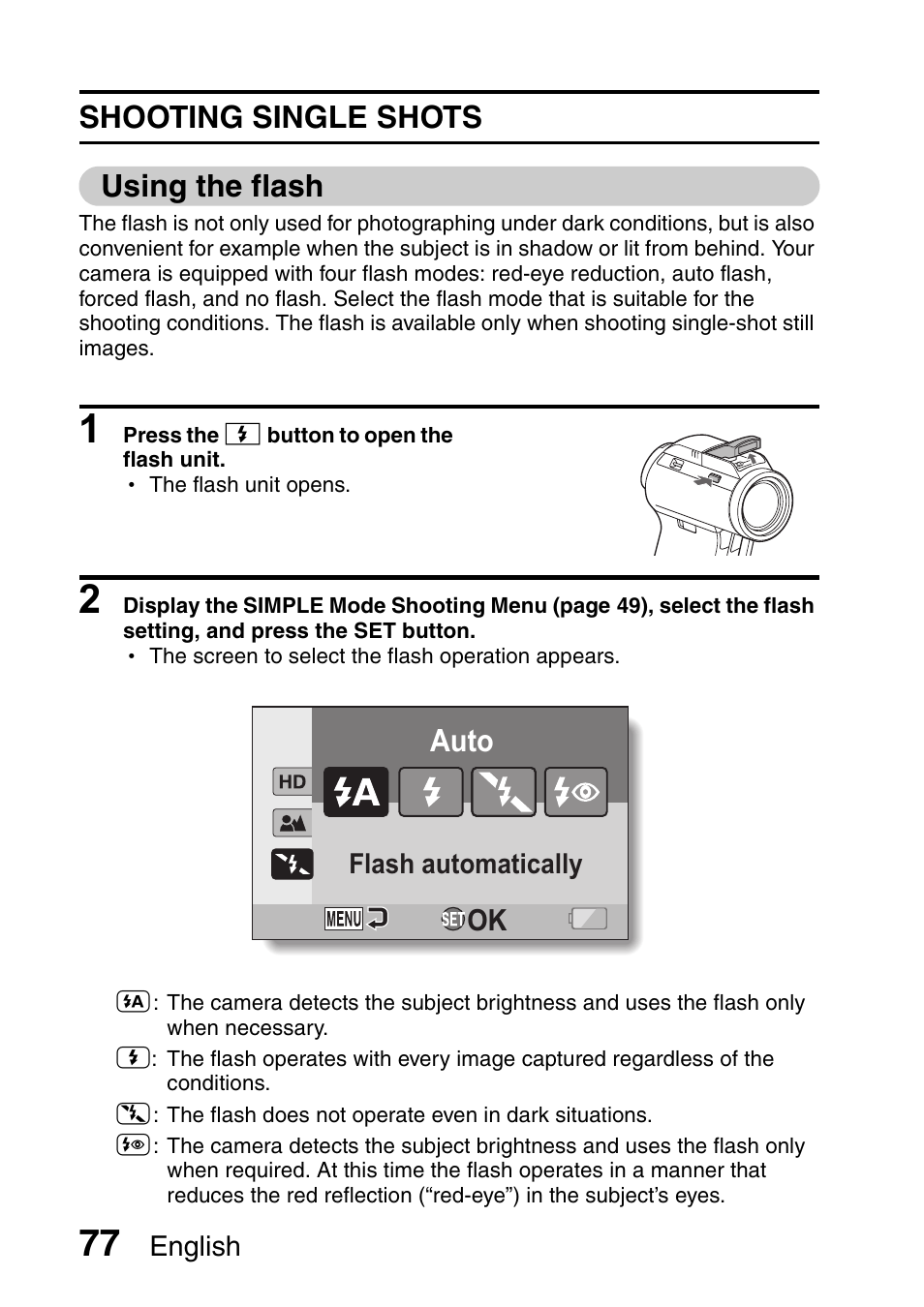 Auto | Sanyo Xacti VPC-HD1000 User Manual | Page 94 / 243