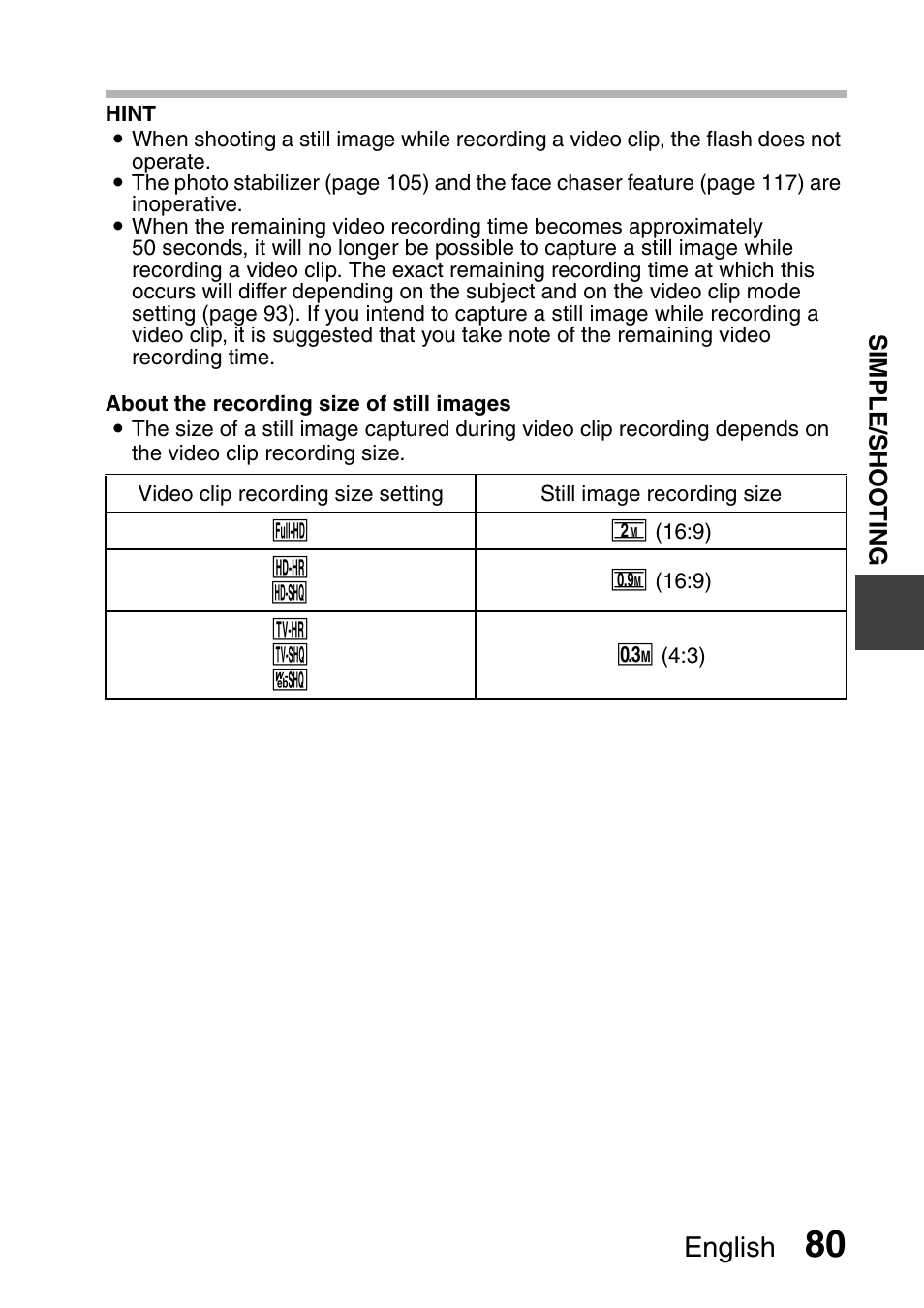 English | Sanyo Xacti VPC-HD1000 User Manual | Page 97 / 243