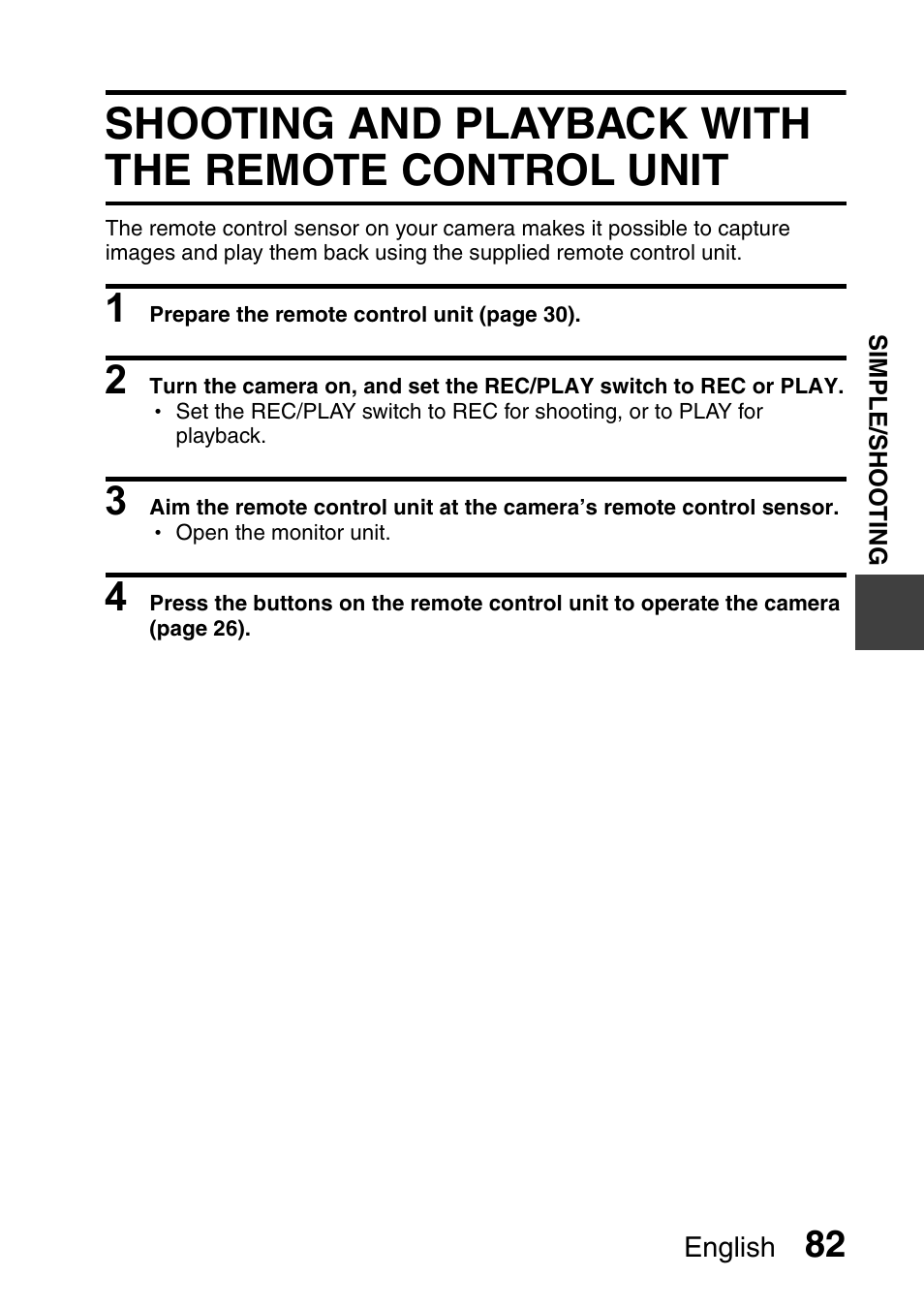 Shooting and playback with the remote control unit | Sanyo Xacti VPC-HD1000 User Manual | Page 99 / 243