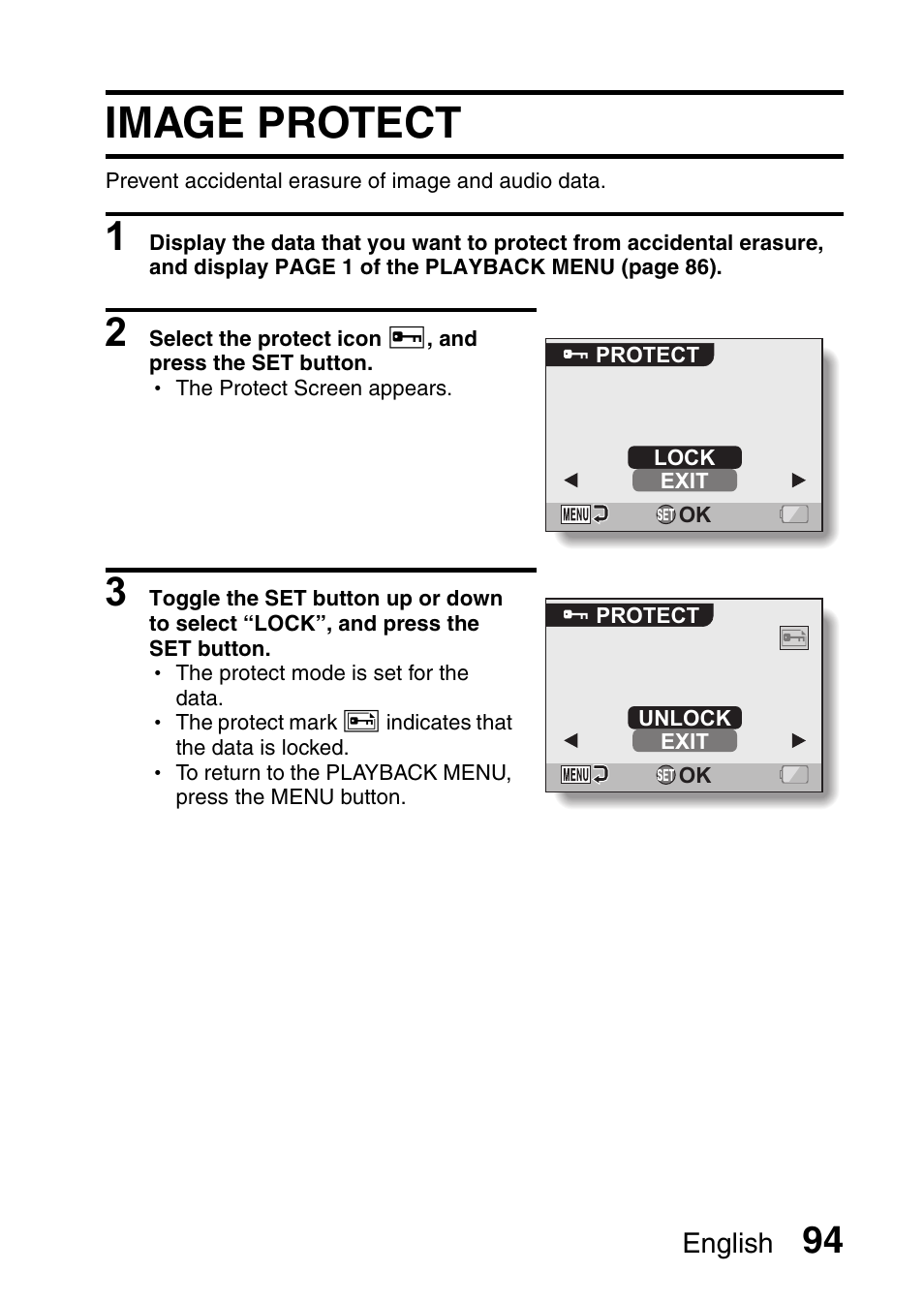 Image protect | Sanyo VPC-CG65PX. User Manual | Page 108 / 206