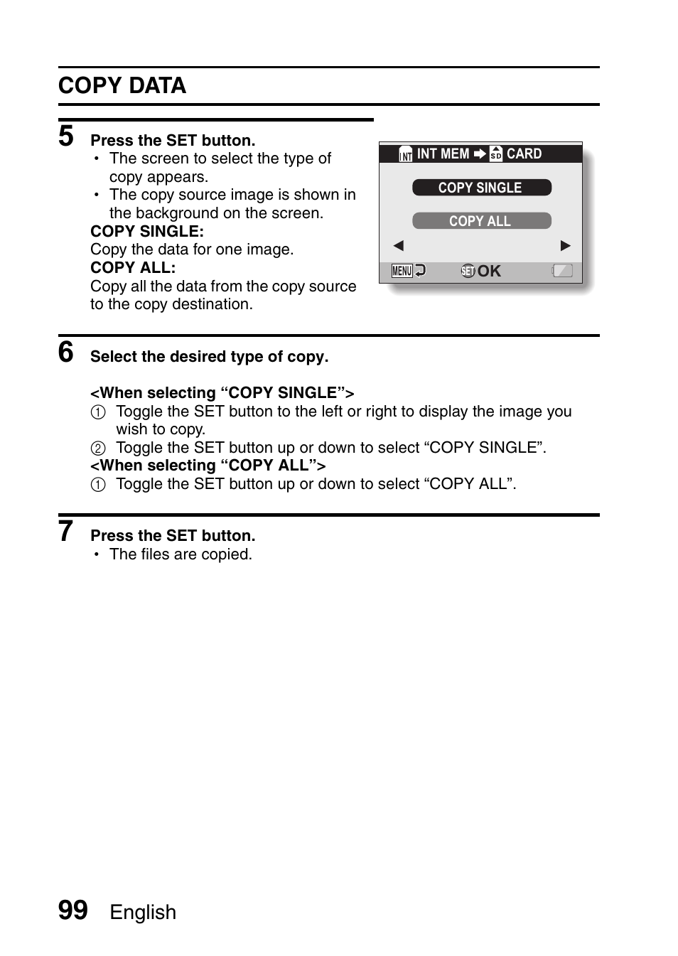 Copy data | Sanyo VPC-CG65PX. User Manual | Page 113 / 206