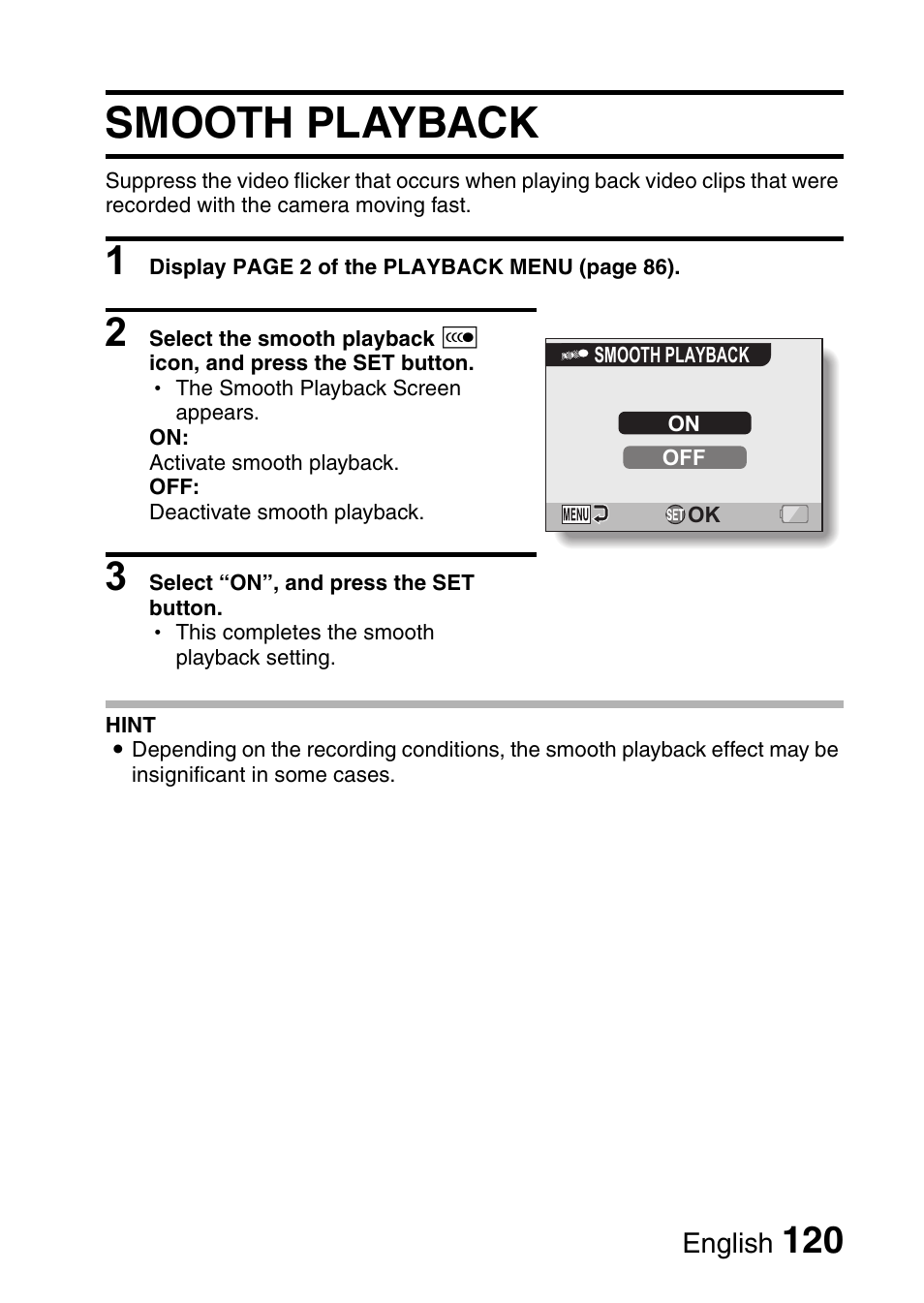 Smooth playback | Sanyo VPC-CG65PX. User Manual | Page 134 / 206
