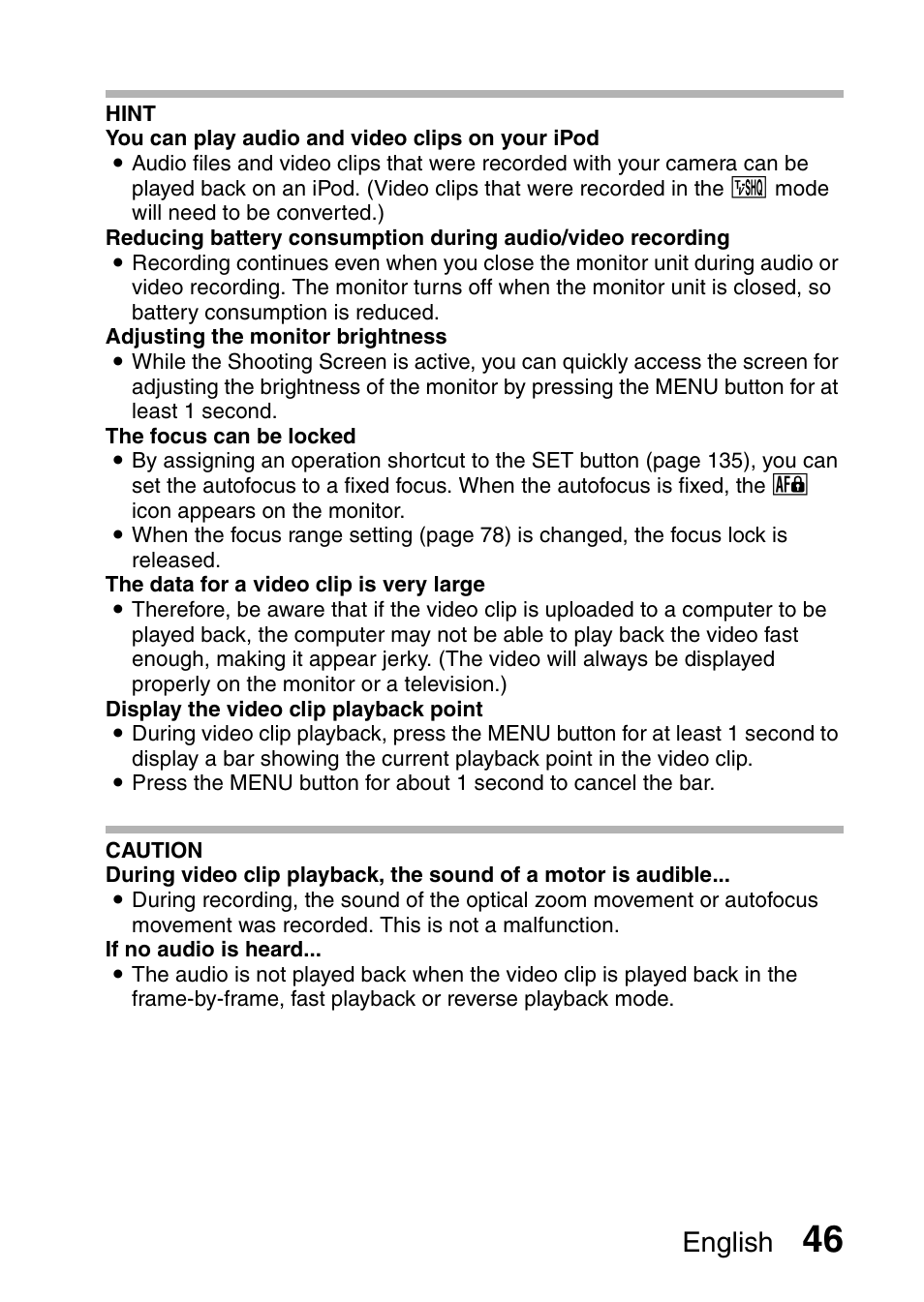 English | Sanyo VPC-CG65PX. User Manual | Page 60 / 206