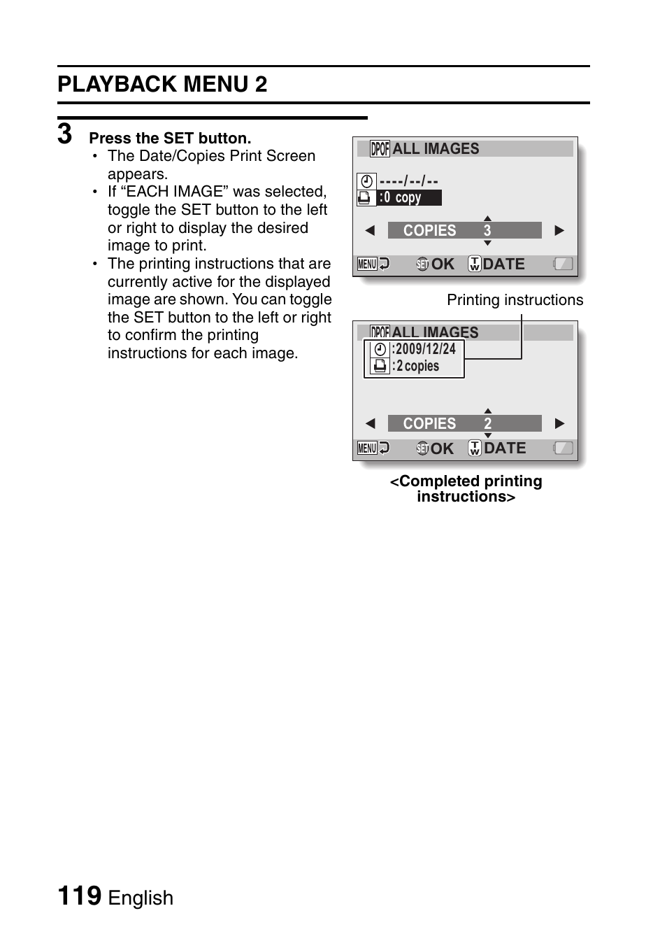 Playback menu 2, English | Sanyo VPC-FH1EX User Manual | Page 140 / 211