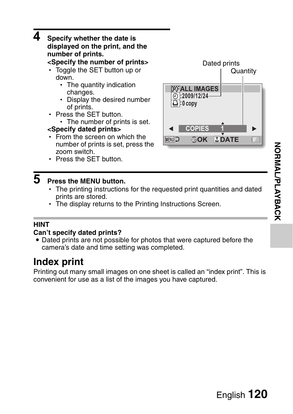 Index print, English | Sanyo VPC-FH1EX User Manual | Page 141 / 211