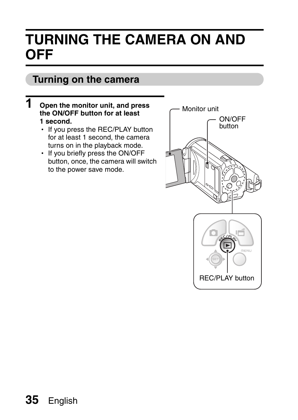 Turning the camera on and off | Sanyo VPC-FH1EX User Manual | Page 56 / 211