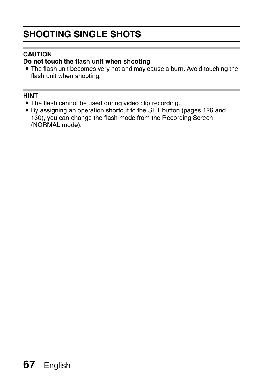 Shooting single shots | Sanyo VPC-FH1EX User Manual | Page 88 / 211