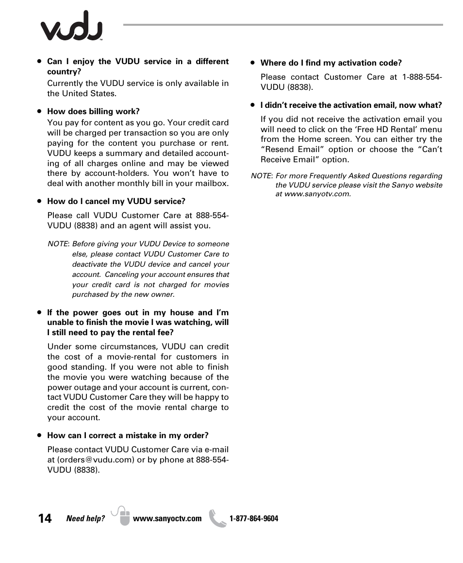 Sanyo NET@ DP47460 User Manual | Page 14 / 20