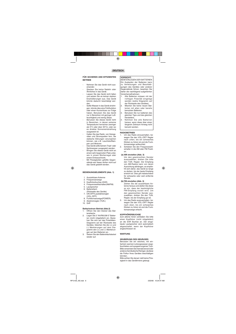 Sanyo RP-5200 User Manual | Page 6 / 12