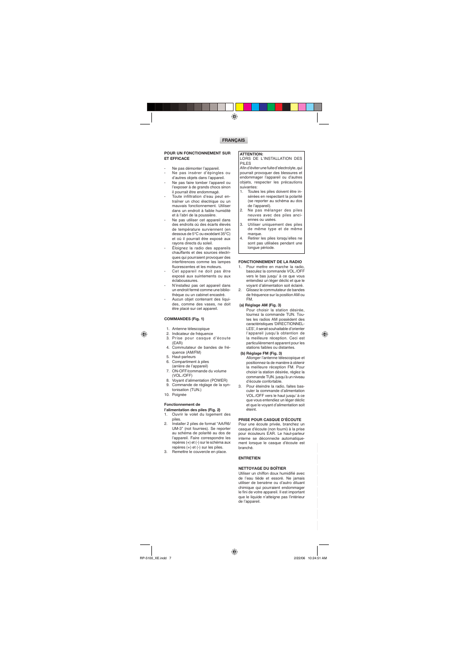 Sanyo RP-5200 User Manual | Page 7 / 12