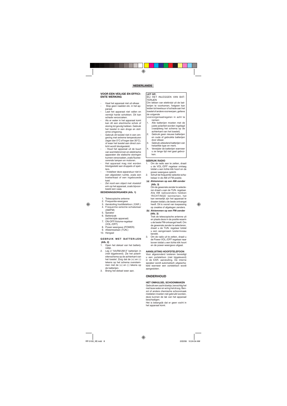 Sanyo RP-5200 User Manual | Page 8 / 12