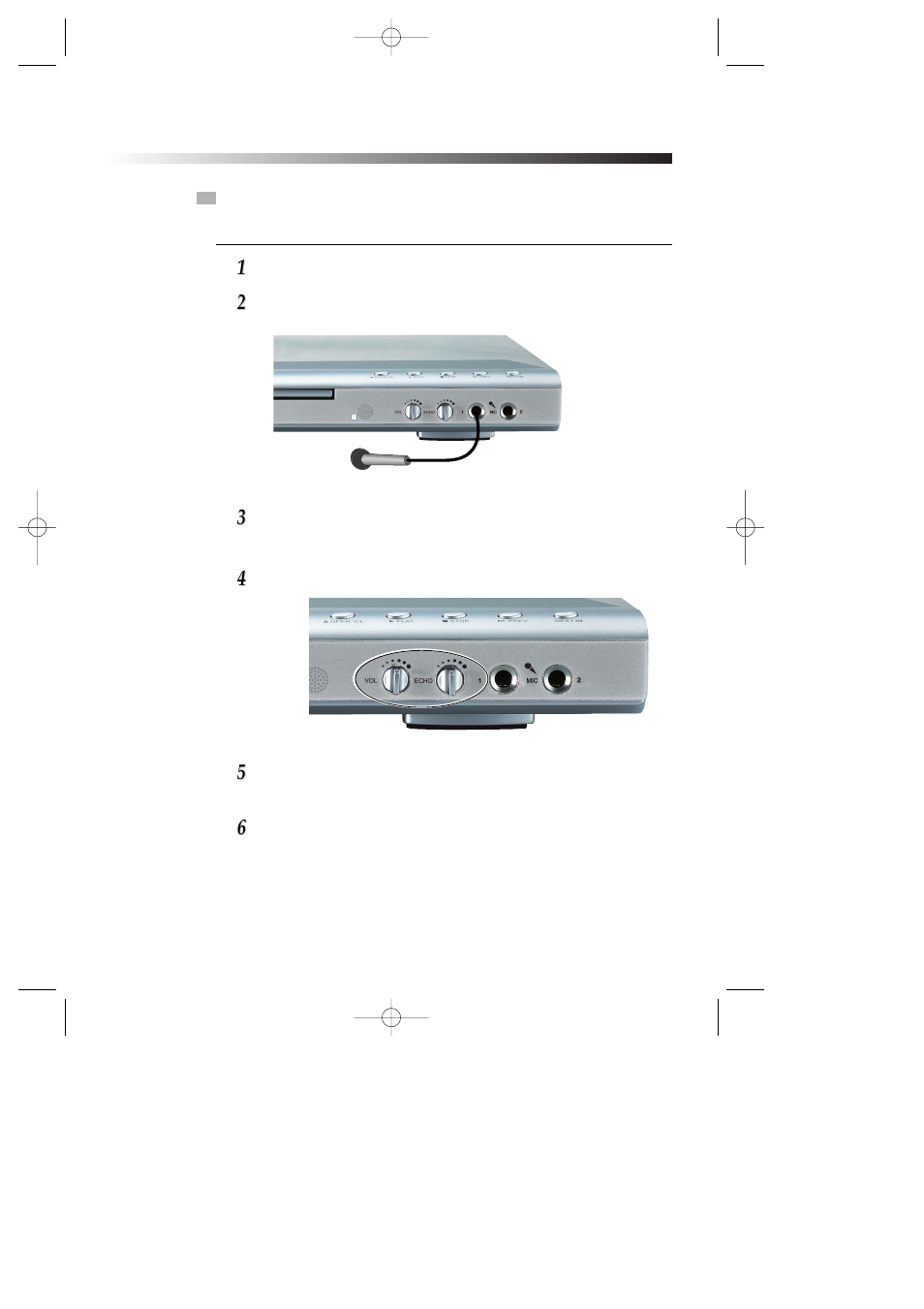 Microphone control | Sanyo DVD-DX501 User Manual | Page 20 / 40