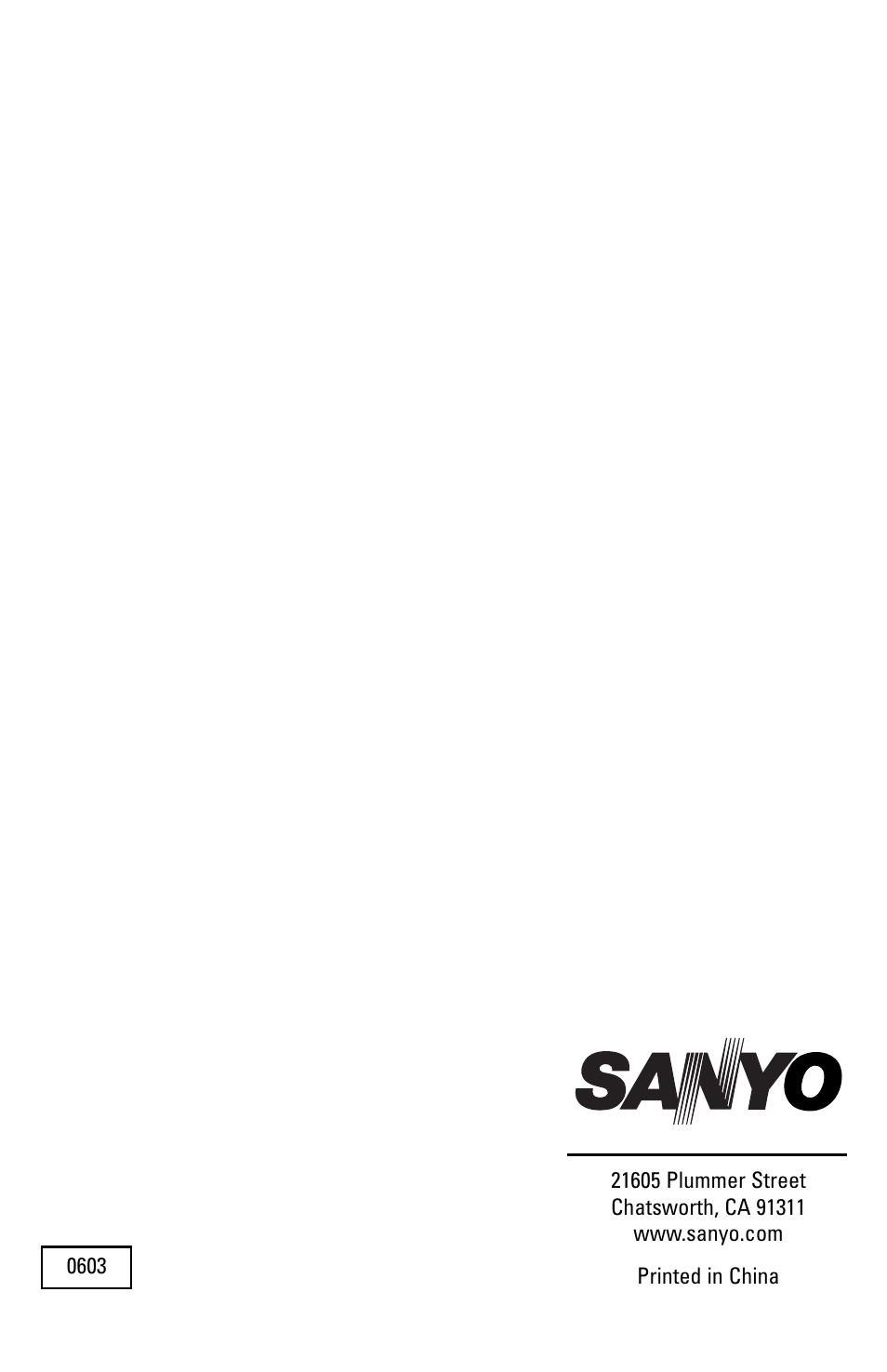 Sanyo SAC-MST6 User Manual | Page 15 / 15