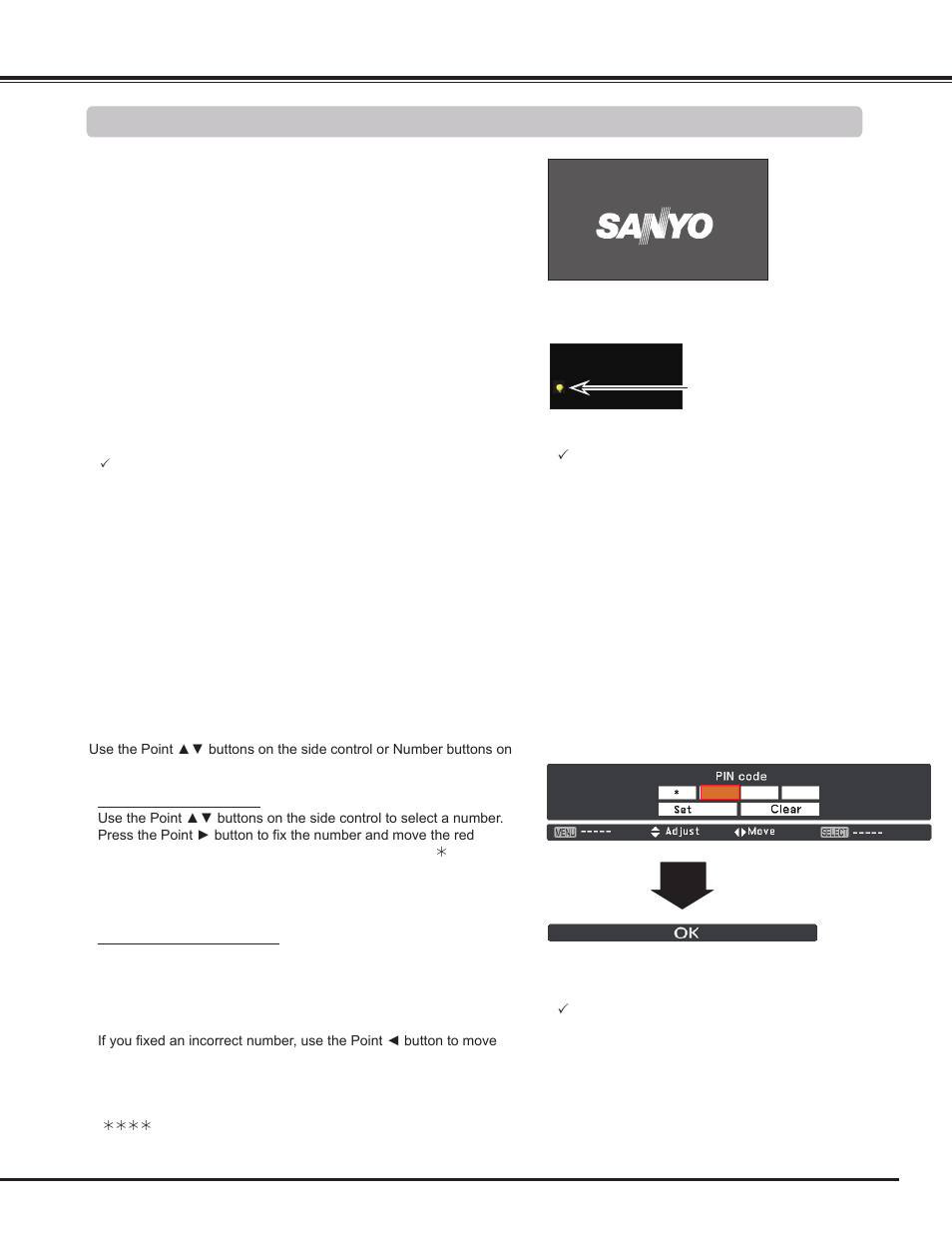 Basic operation, Turning on the projector | Sanyo PLC WM5500L User Manual | Page 23 / 92