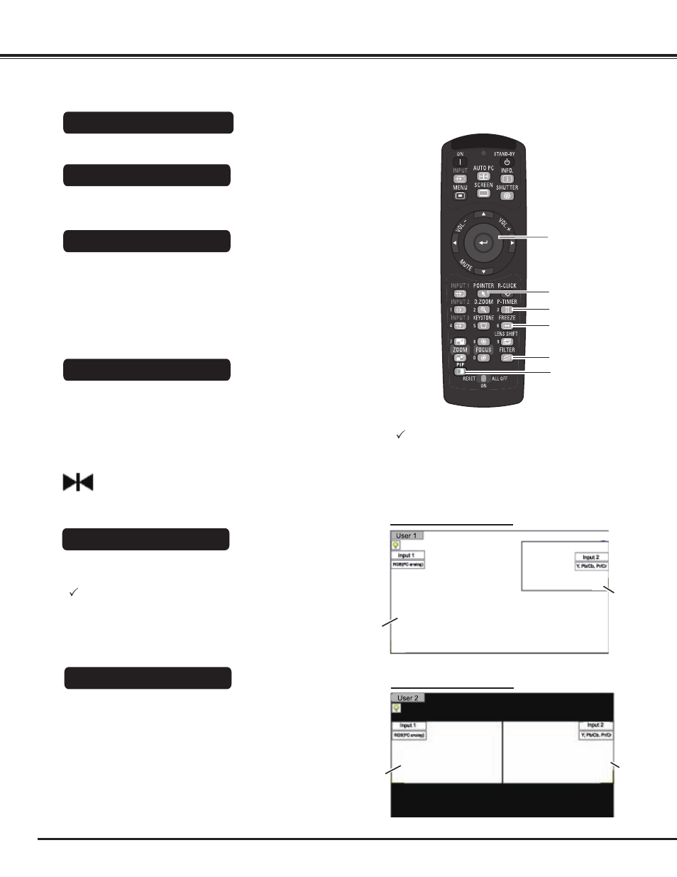 Basic operation | Sanyo PLC WM5500L User Manual | Page 30 / 92