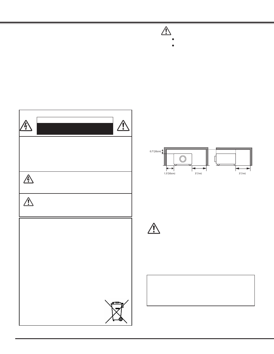 To the owner, Safety precaution | Sanyo PLC WM5500L User Manual | Page 4 / 92
