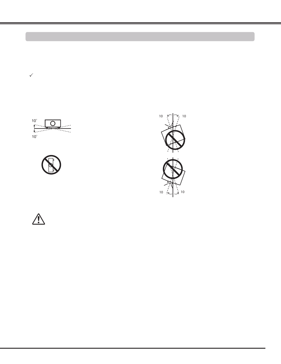 Installing the projector in proper directions, Safety instructions, Positioning precautions | Caution on ceiling mounting | Sanyo PLC WM5500L User Manual | Page 7 / 92
