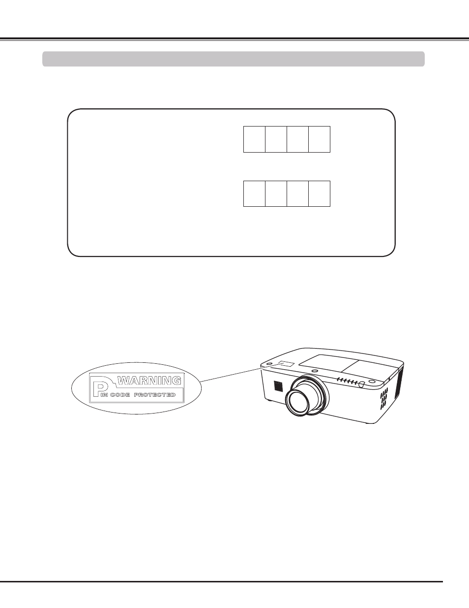 Pin code number memo | Sanyo PLC WM5500L User Manual | Page 87 / 92