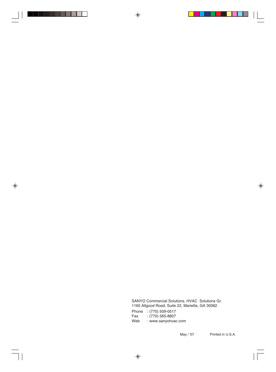 Sanyo KHH2672R / CH2672R User Manual | Page 180 / 180