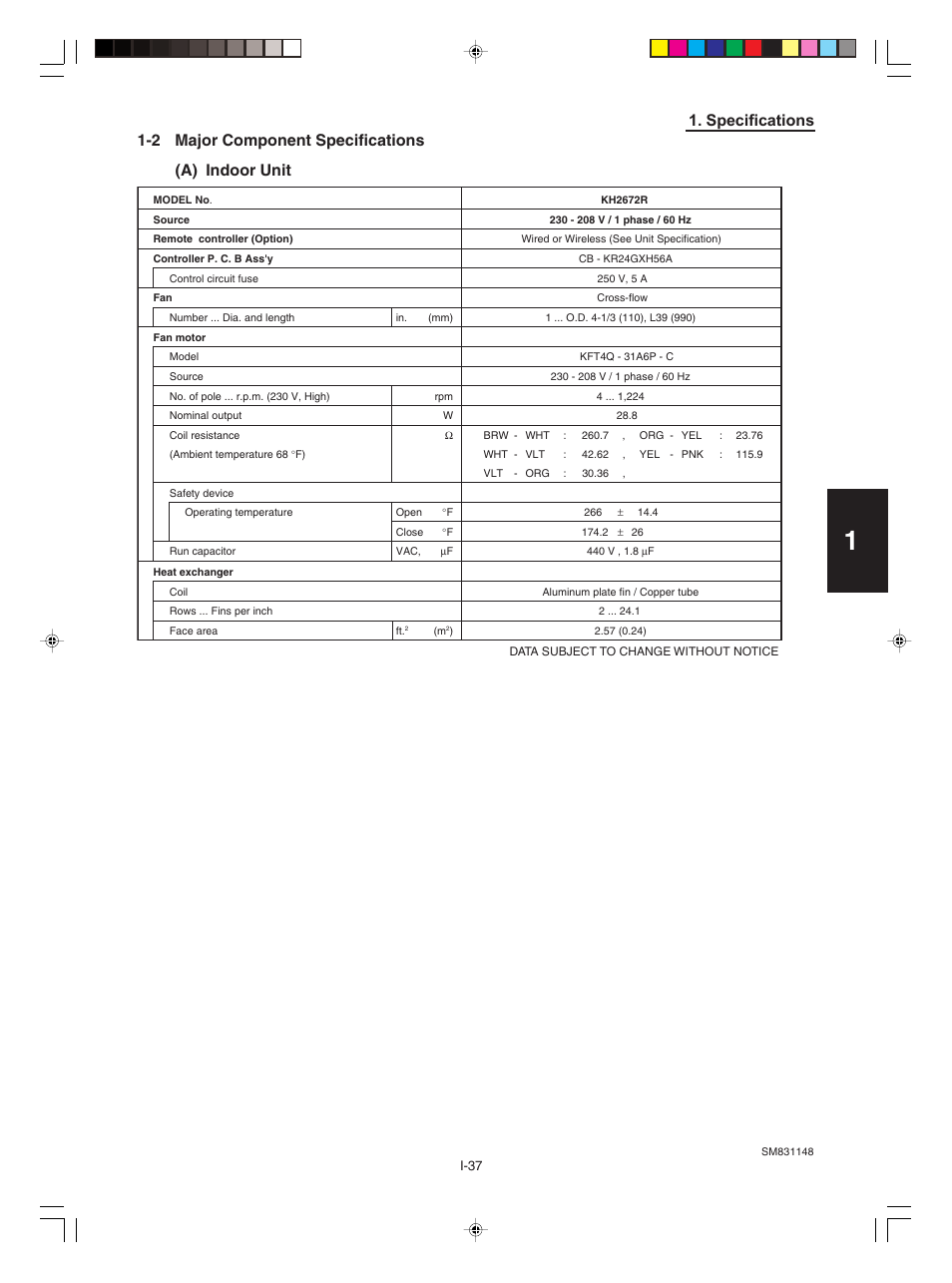 Sanyo KHH2672R / CH2672R User Manual | Page 41 / 180