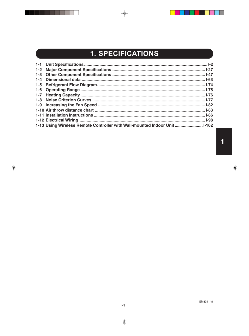 Sm831148-02_18, Specificaitons, Specifications | Sanyo KHH2672R / CH2672R User Manual | Page 5 / 180