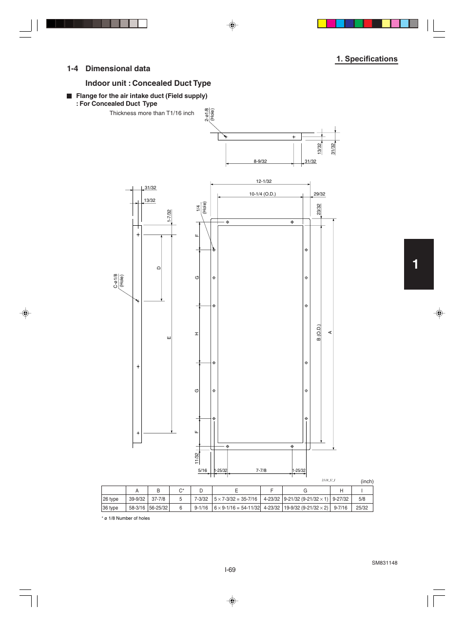 Specifications | Sanyo KHH2672R / CH2672R User Manual | Page 73 / 180