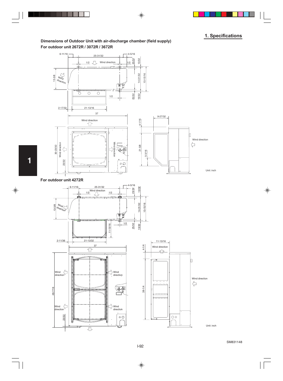 Specifications | Sanyo KHH2672R / CH2672R User Manual | Page 96 / 180