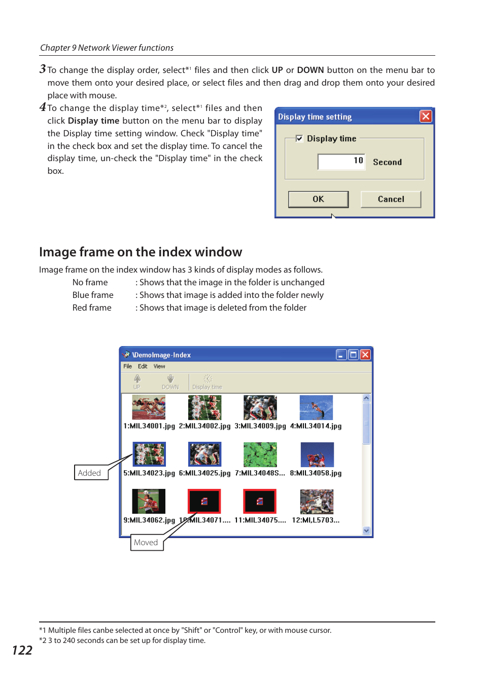 Image frame on the index window | Sanyo 1AV4U19B25500 User Manual | Page 122 / 154