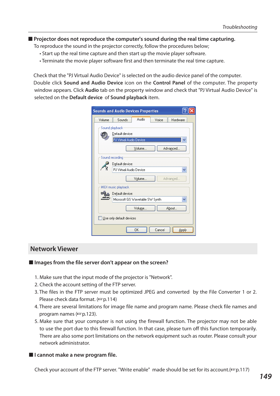Network viewer | Sanyo 1AV4U19B25500 User Manual | Page 149 / 154