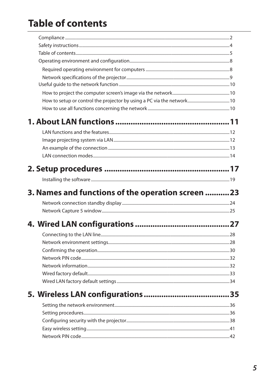 Sanyo 1AV4U19B25500 User Manual | Page 5 / 154