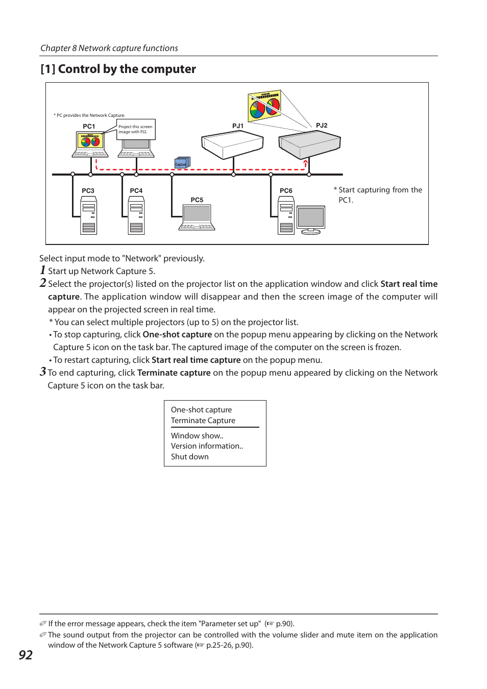 1] control by the computer | Sanyo 1AV4U19B25500 User Manual | Page 92 / 154