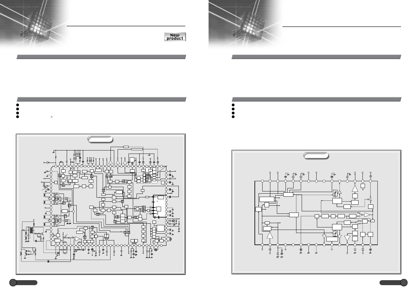 Video and audio signal-processing ic, Vcr secam chrominance signal-processing ic, Overview functions overview functions | Sanyo EP58B User Manual | Page 29 / 34