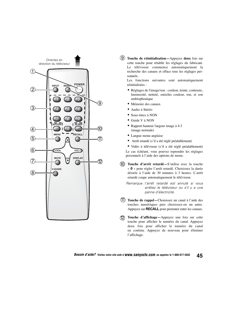 Sanyo DS27225 User Manual | Page 45 / 52