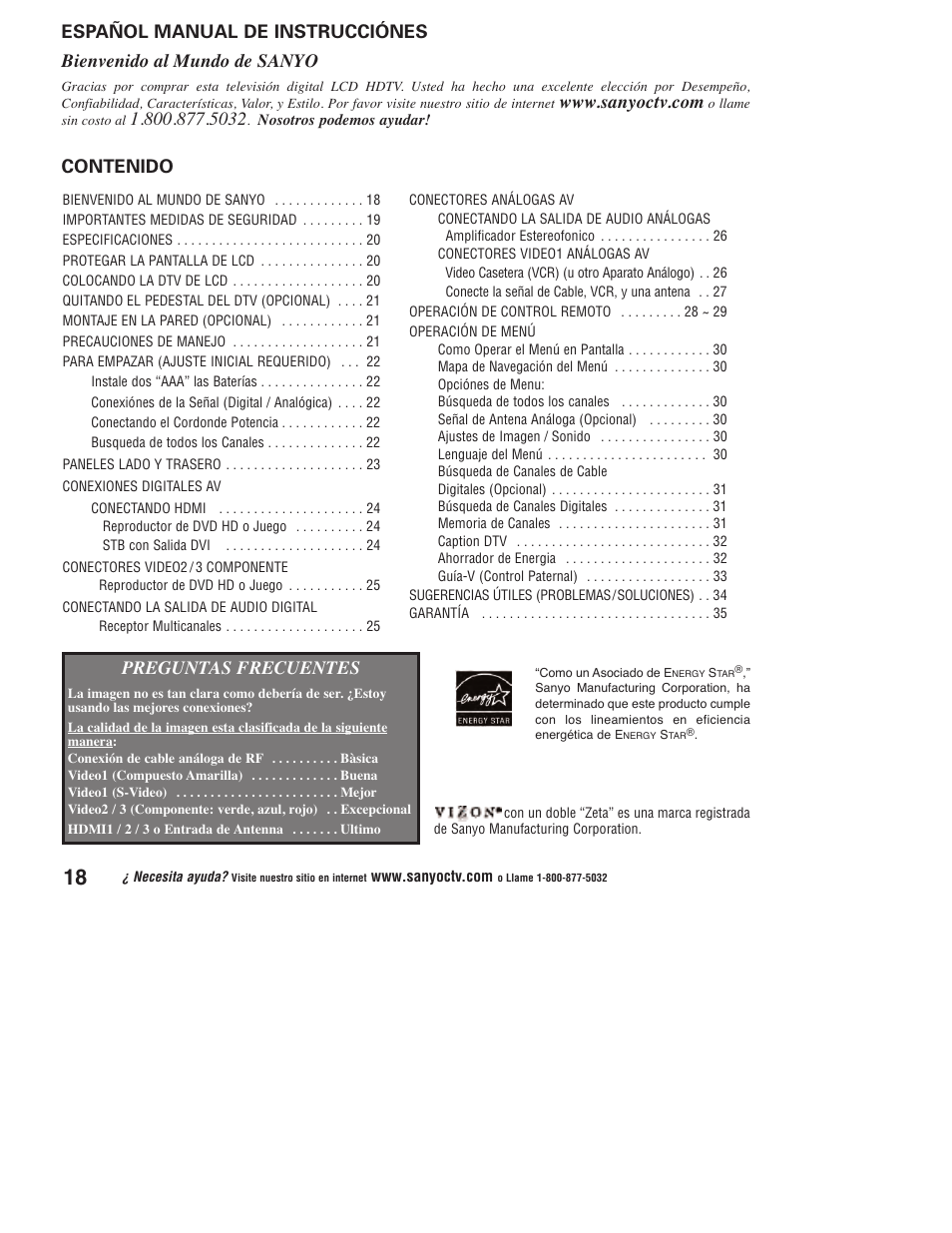 Sanyo DP37647 User Manual | Page 18 / 52